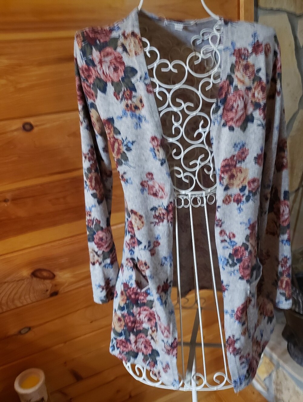 Wallflower Heather Gray Knit Womens Jacket Size Small